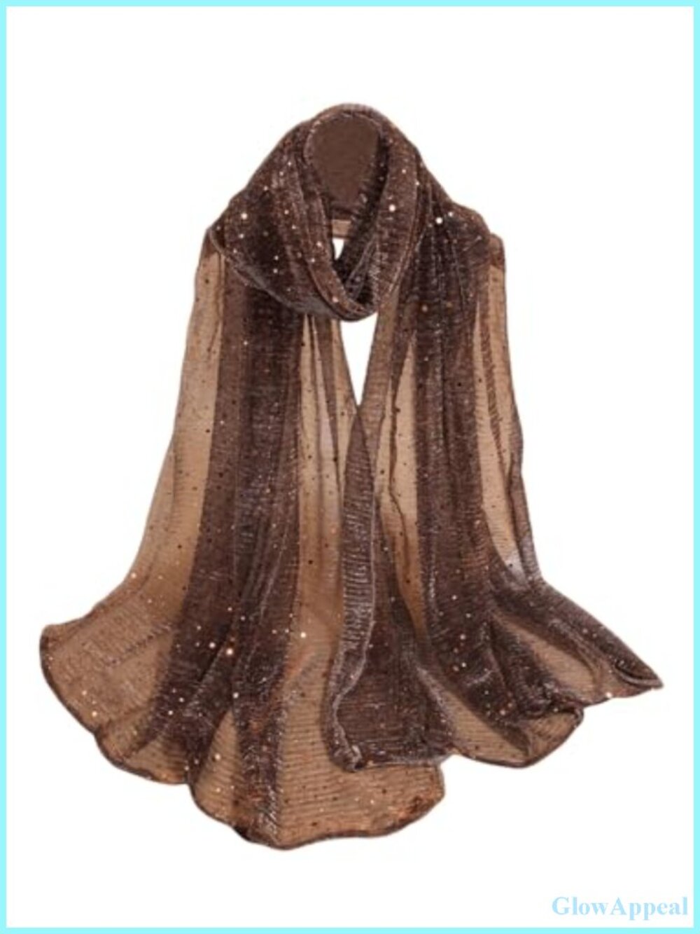 Sequin Bandana Square Scarf Mesh Shawl Wrap Silky